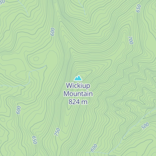 Map of Wickiup Mountain