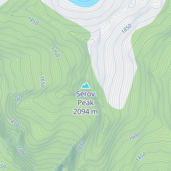 Map of Serov Peak