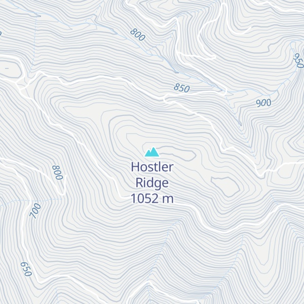 Map of Hostler Ridge