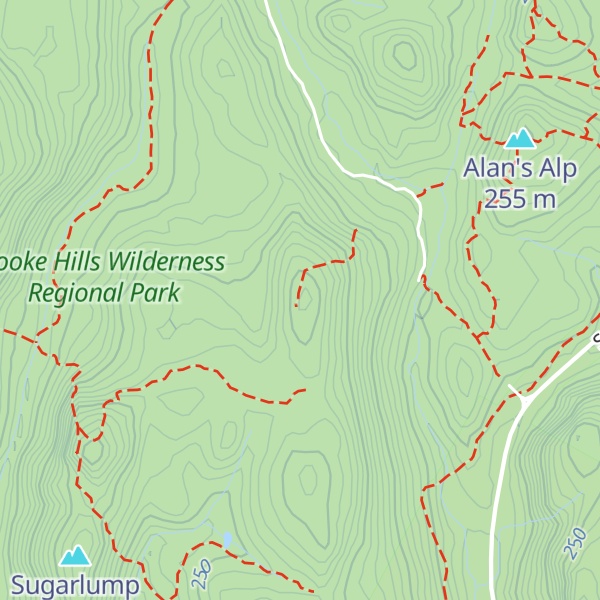 Map of Townsend Hill