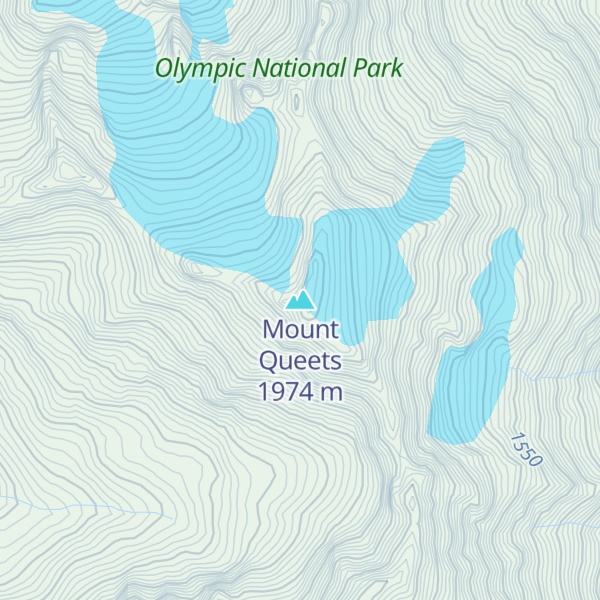 Map of Mount Queets