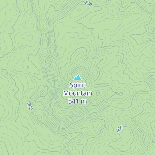 Map of Spirit Mountain