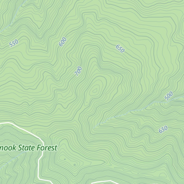 Map of Buck Mountain