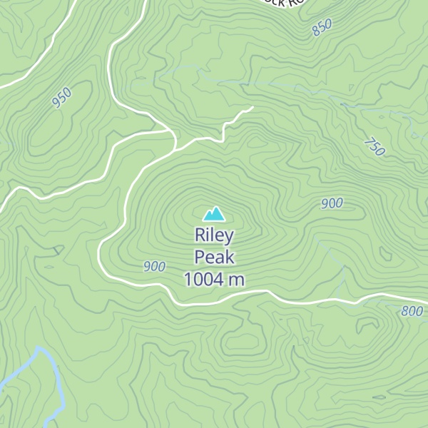 Map of Riley Peak