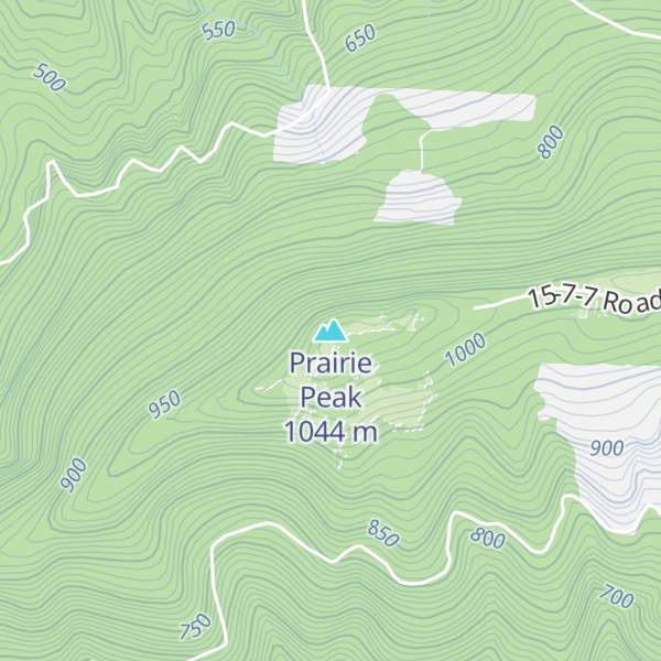 Map of Prairie Peak