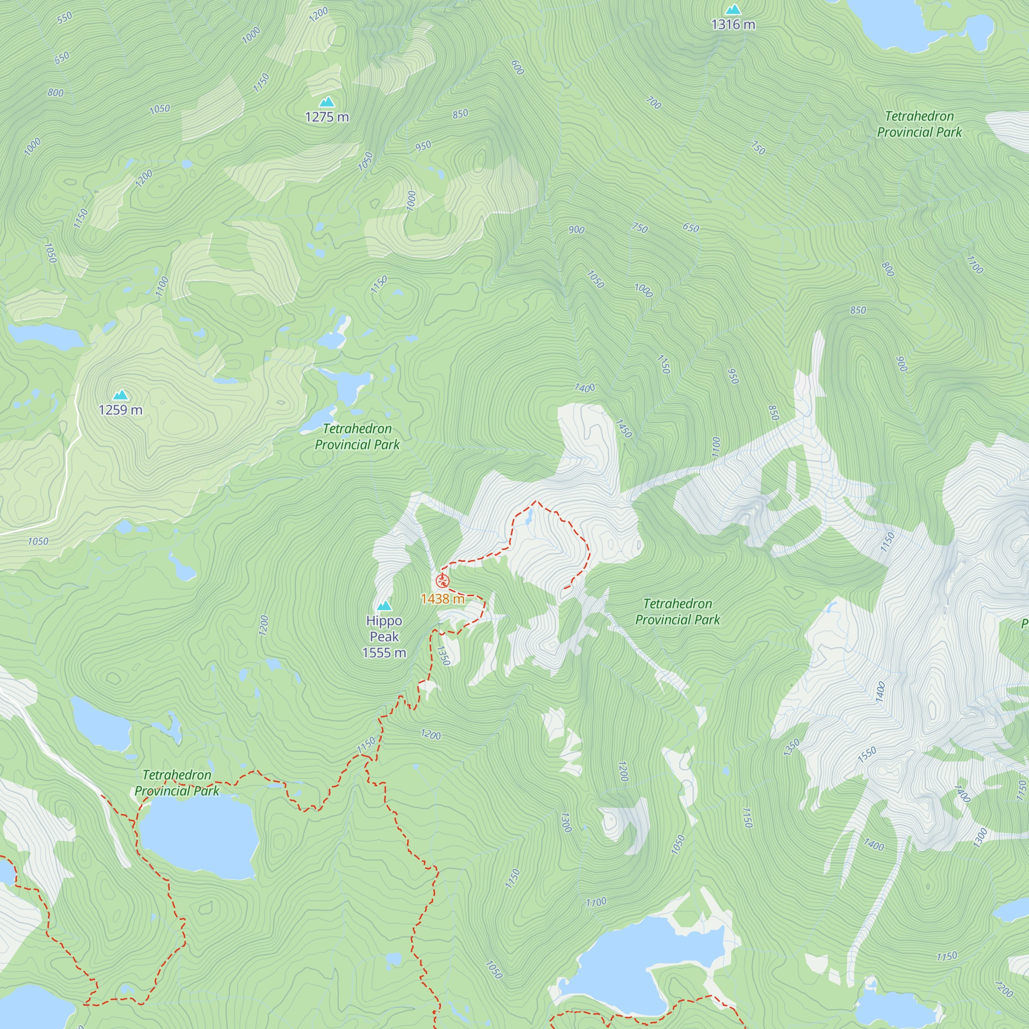 Mt Steele Cabin map