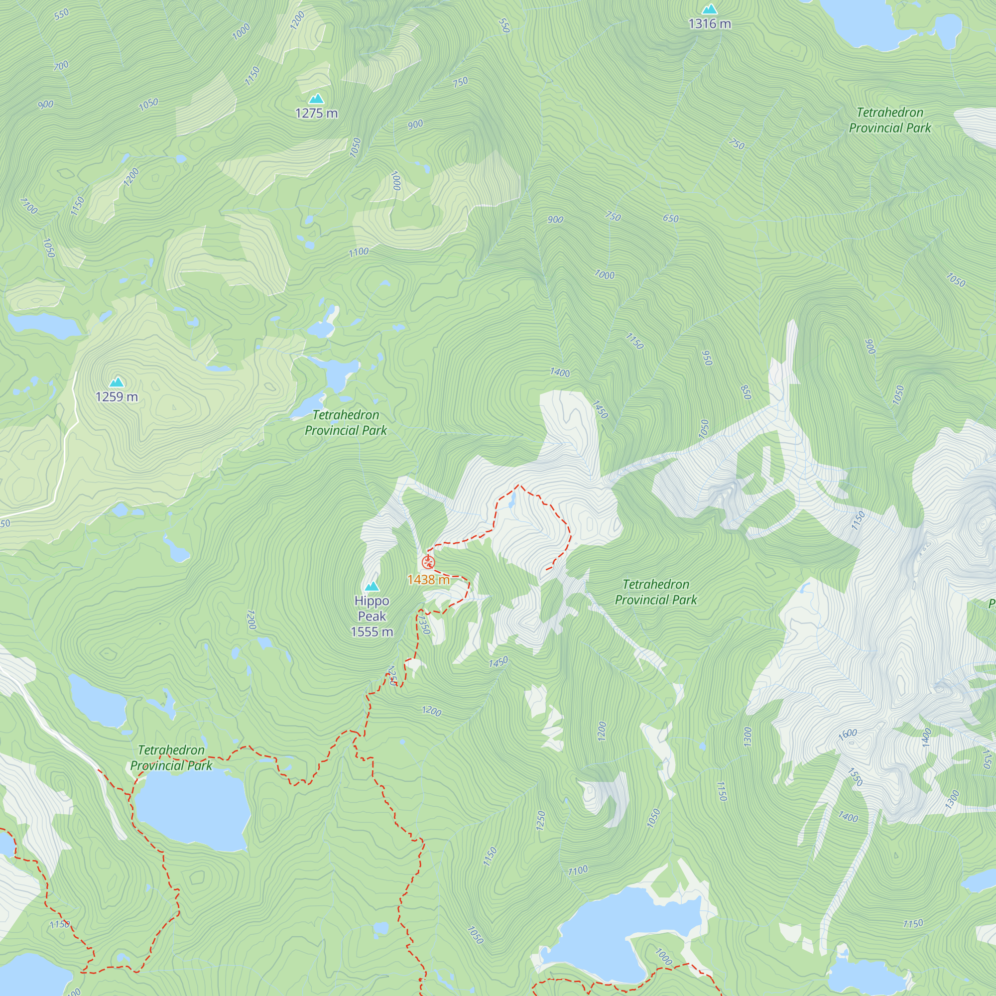 Mt Steele Cabin map