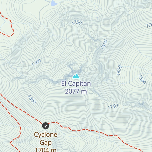 Map of El Capitan