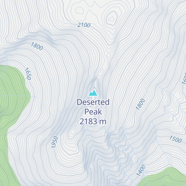 Map of Deserted Peak