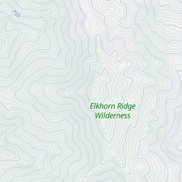 Map of Brush Mountain