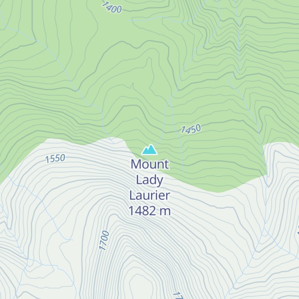 Map of Mount Lady Laurier