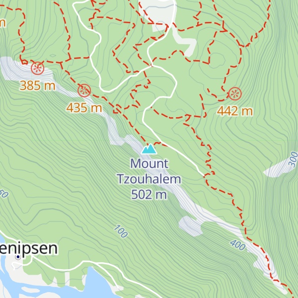 Map of Mount Tzouhalem