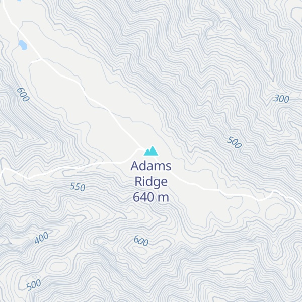 Map of Adams Ridge