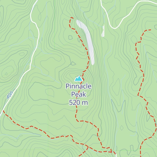 Map of Pinnacle Peak