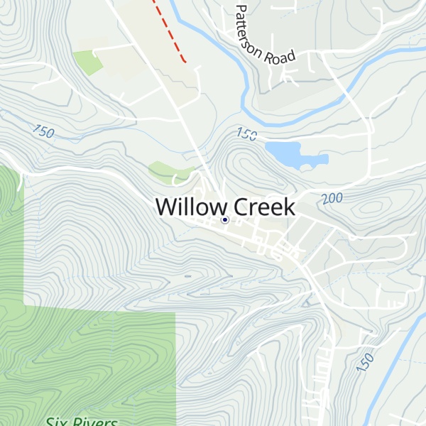 Map of Willow Creek Visitors Center