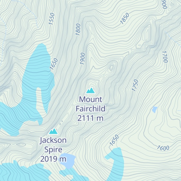 Map of Mount Fairchild