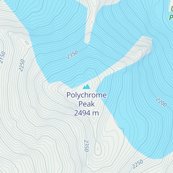 Map of Polychrome Peak