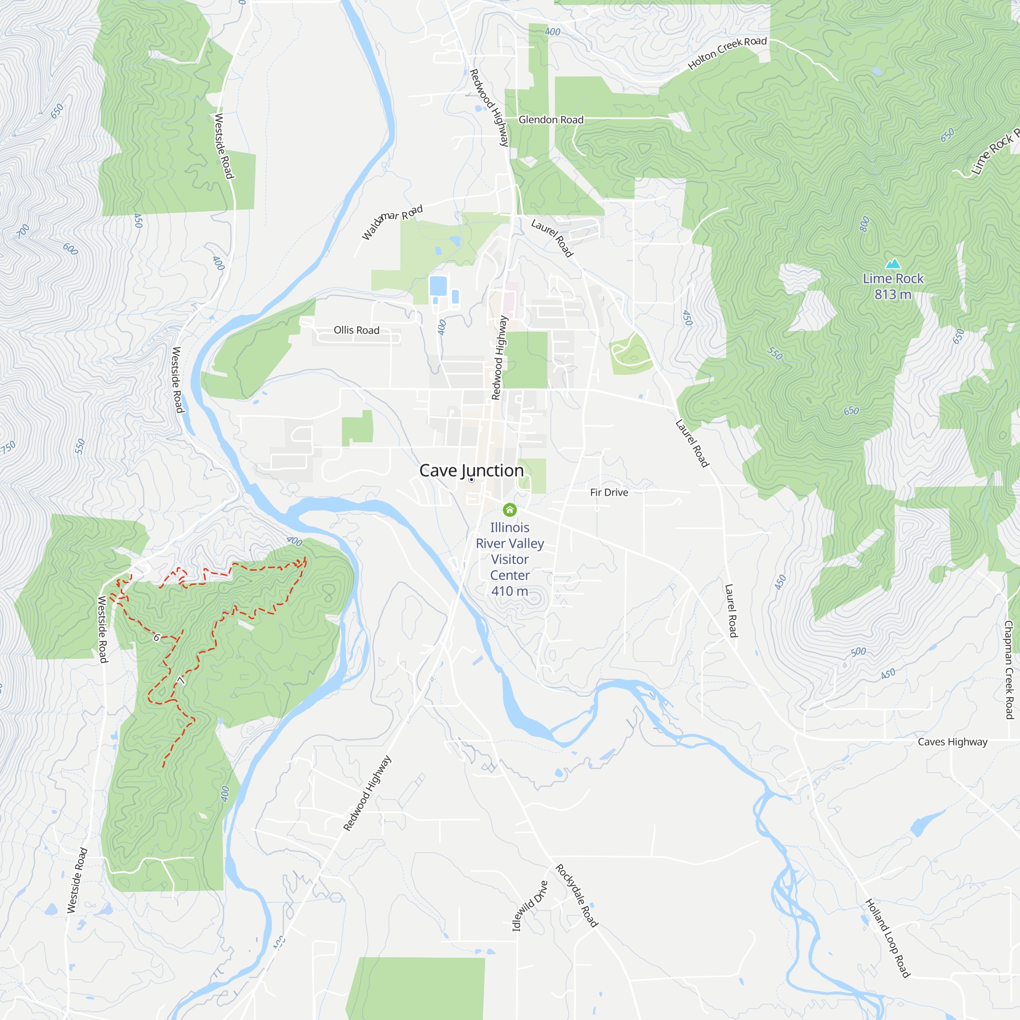 Illinois River Valley Visitor Center map