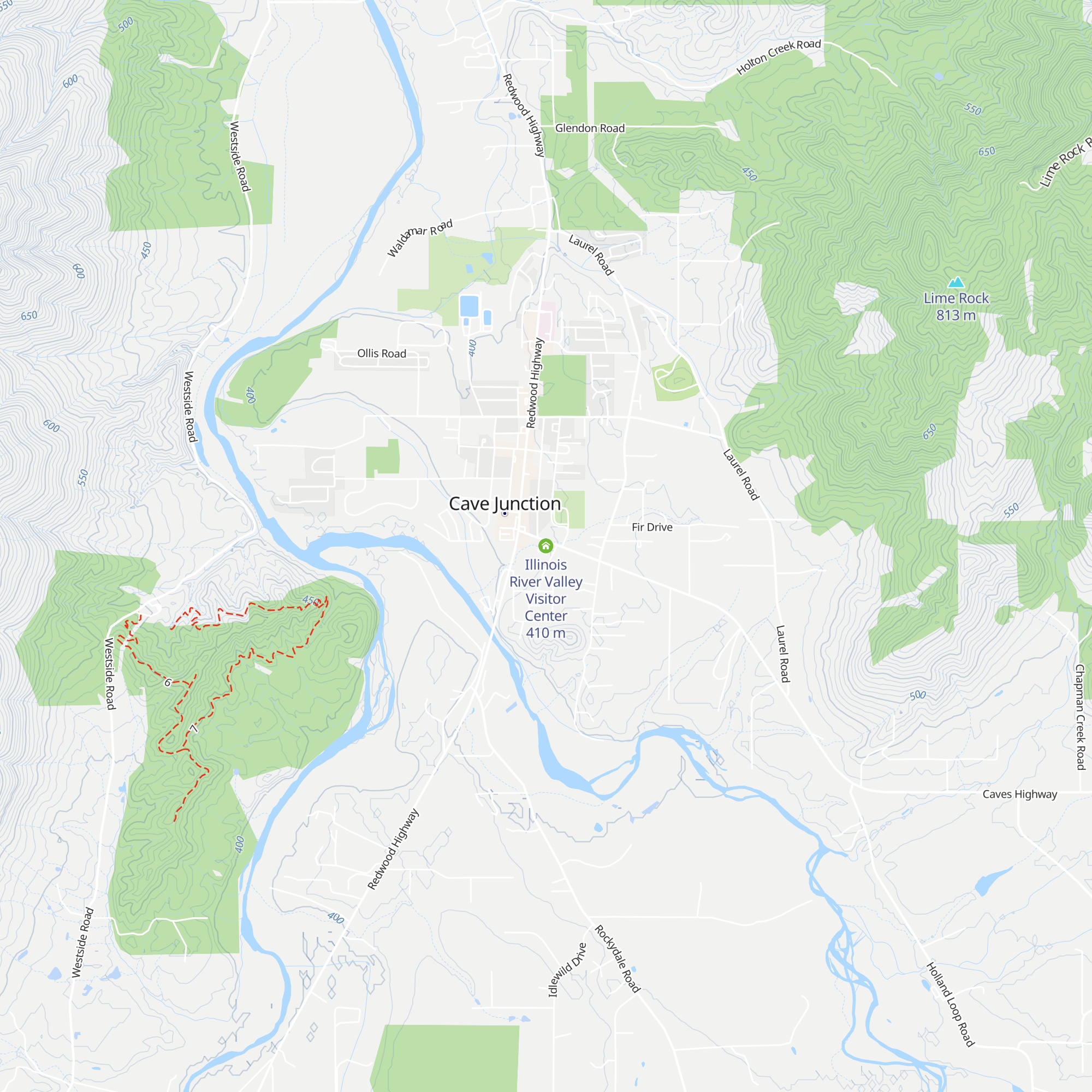 Illinois River Valley Visitor Center map