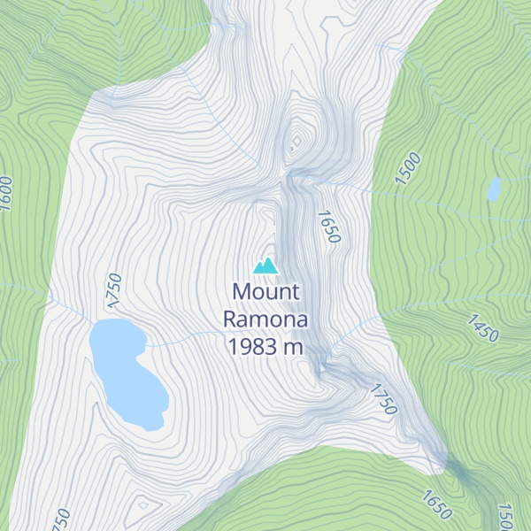 Map of Mount Ramona