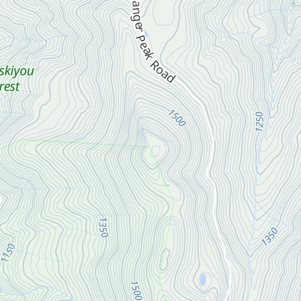 Map of Little Sanger Peak