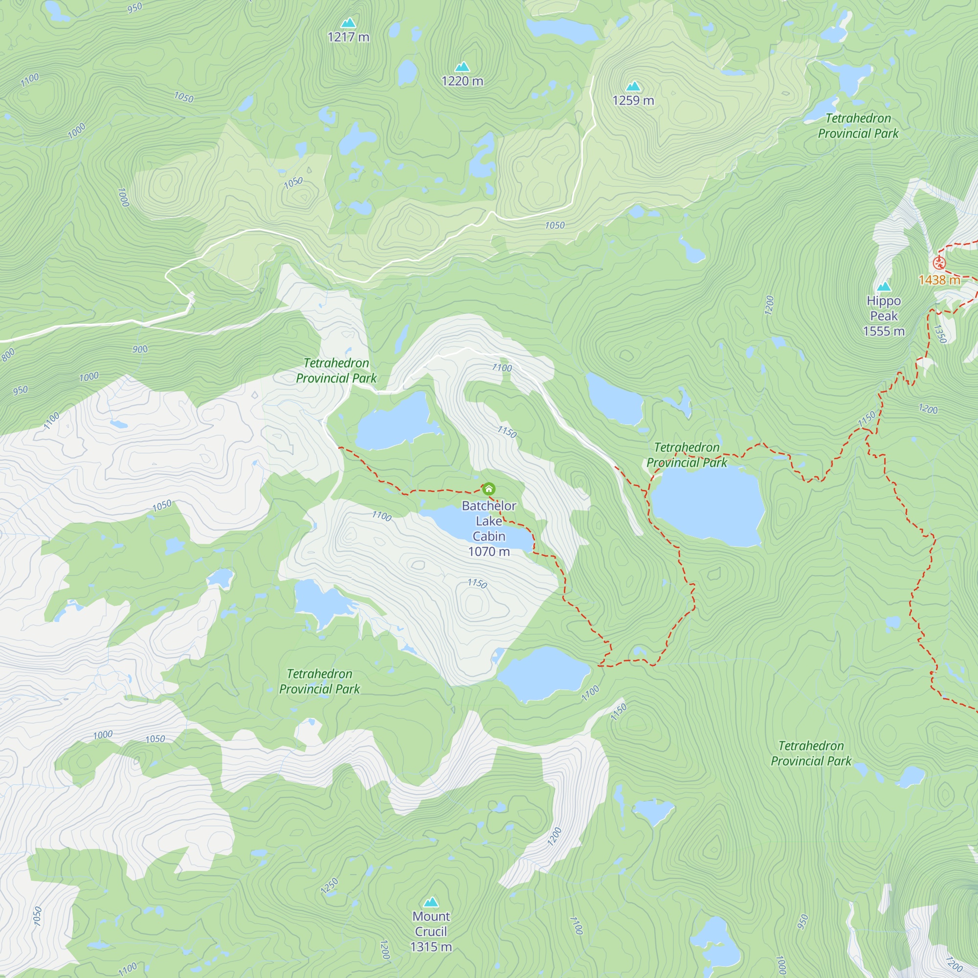 Batchelor Lake Cabin map