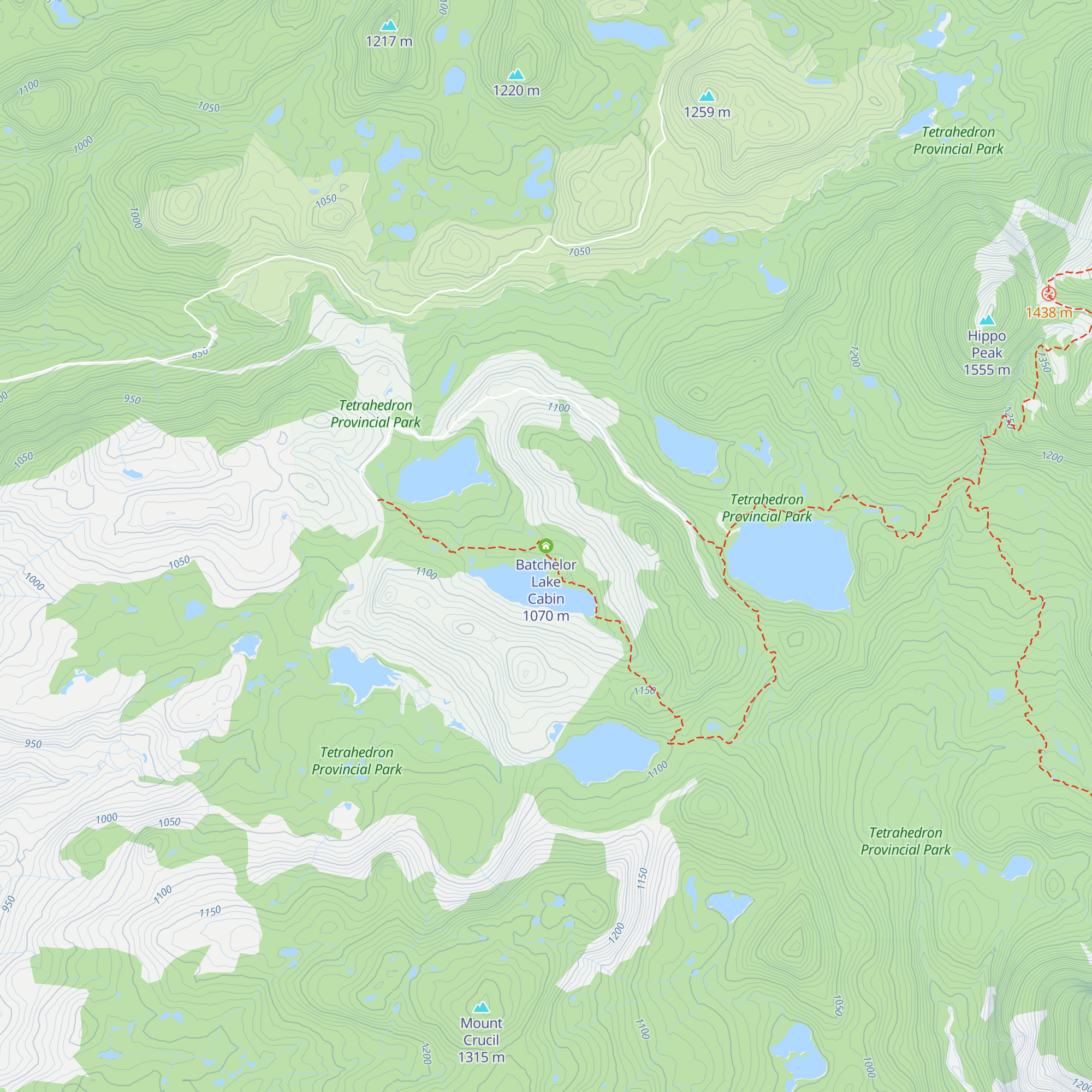 Batchelor Lake Cabin map