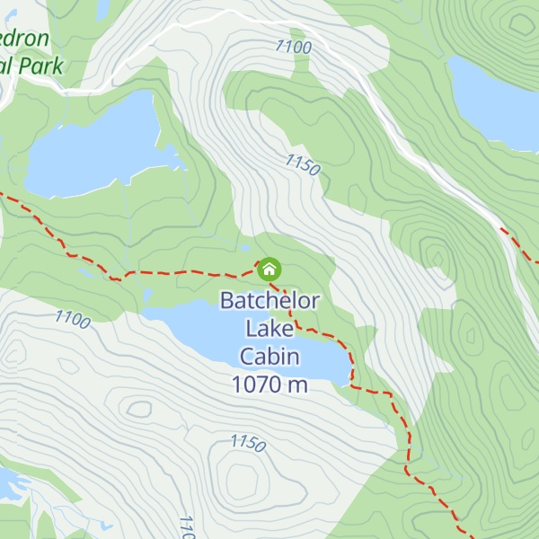 Map of Batchelor Lake Cabin