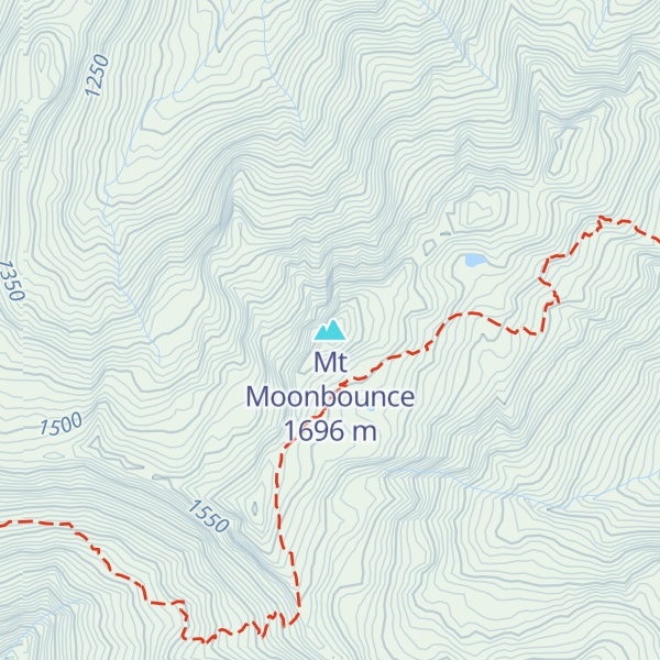 Map of Mt Moonbounce