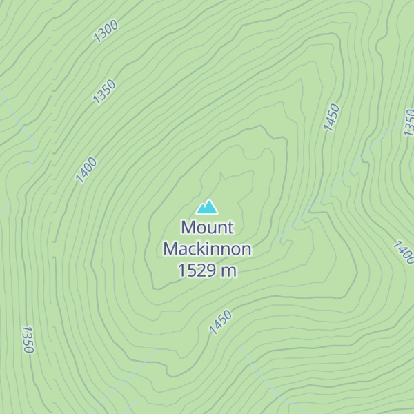 Map of Mount Mackinnon