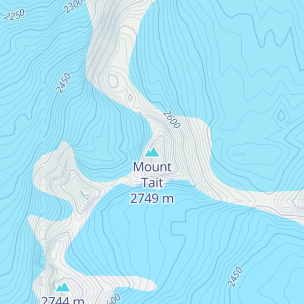 Map of Mount Tait