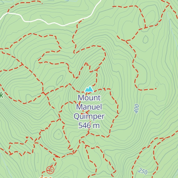 Map of Mount Manuel Quimper