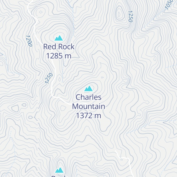 Map of Charles Mountain