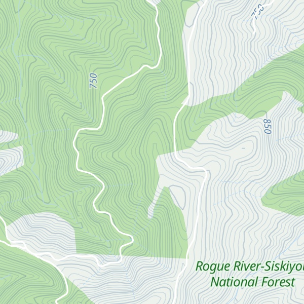 Map of Bearcamp Ridge