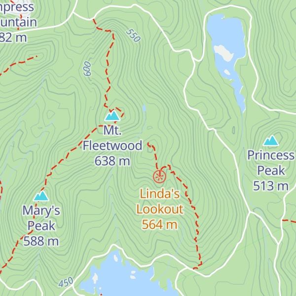 Map of Price's Peak