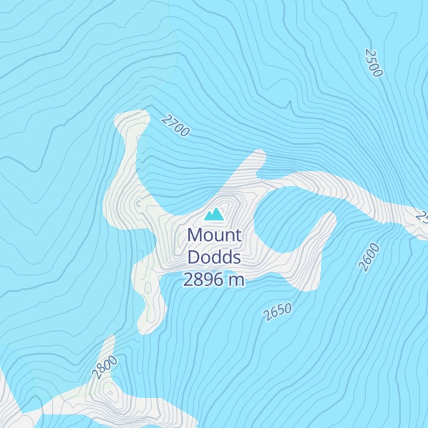 Map of Mount Dodds