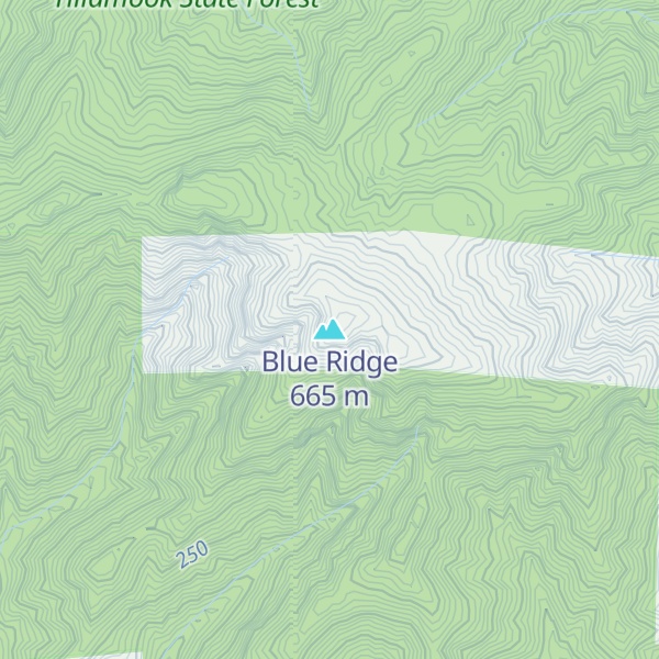 Map of Blue Ridge