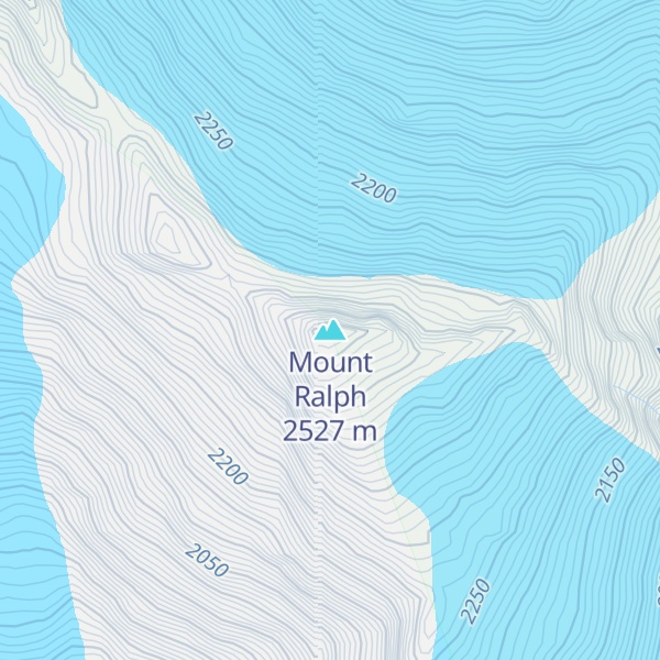 Map of Mount Ralph