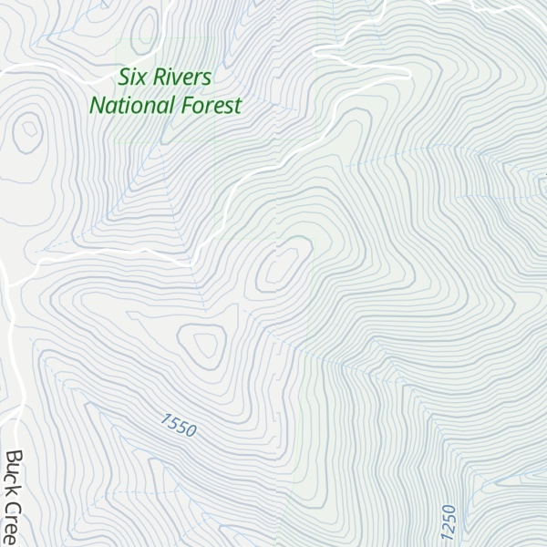 Map of Spike Buck Mountain