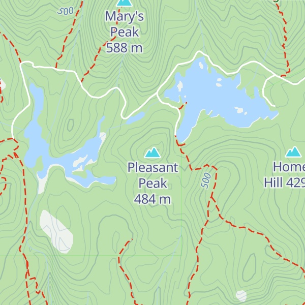 Map of Pleasant Peak