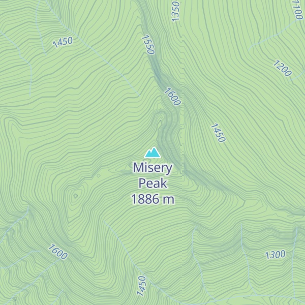 Map of Misery Peak