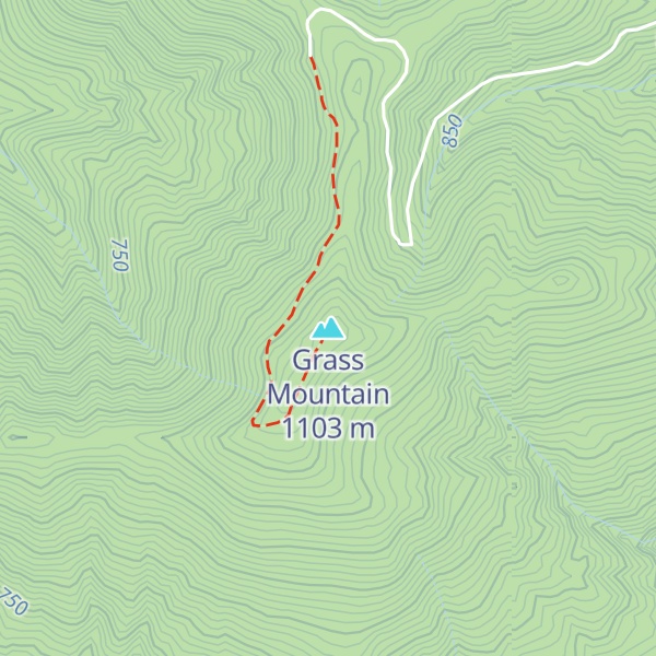 Map of Grass Mountain