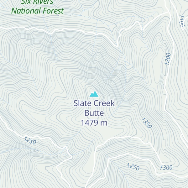 Map of Slate Creek Butte