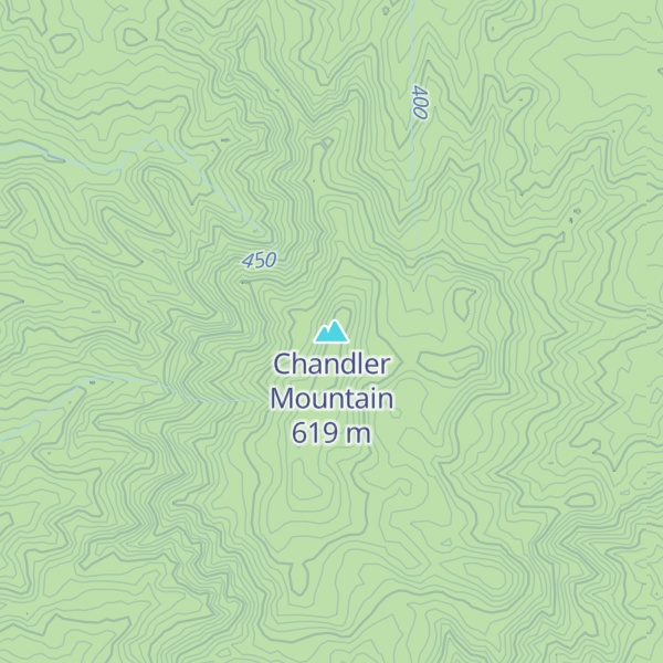 Map of Chandler Mountain