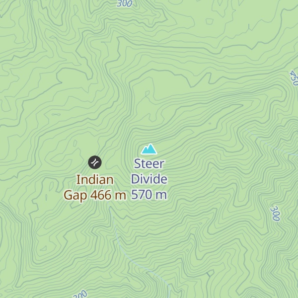 Map of Steer Divide