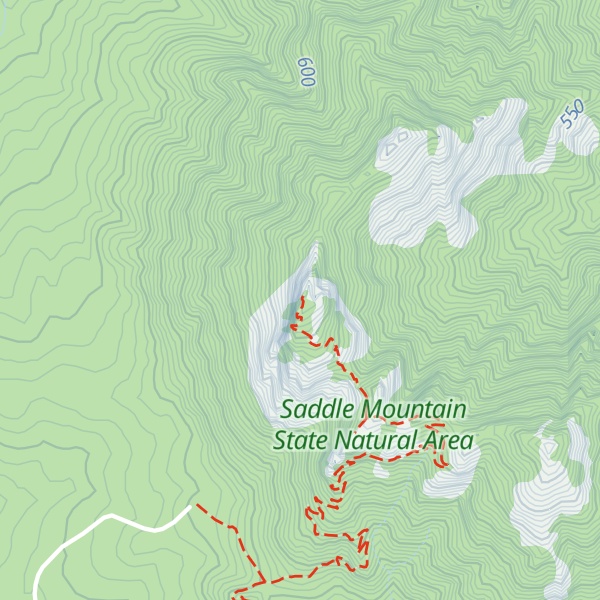 Map of Saddle Mountain