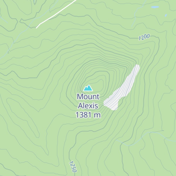 Map of Mount Alexis