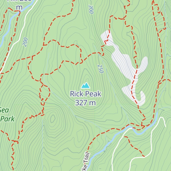 Map of Rick Peak