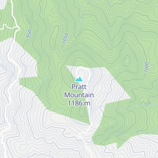 Map of Pratt Mountain