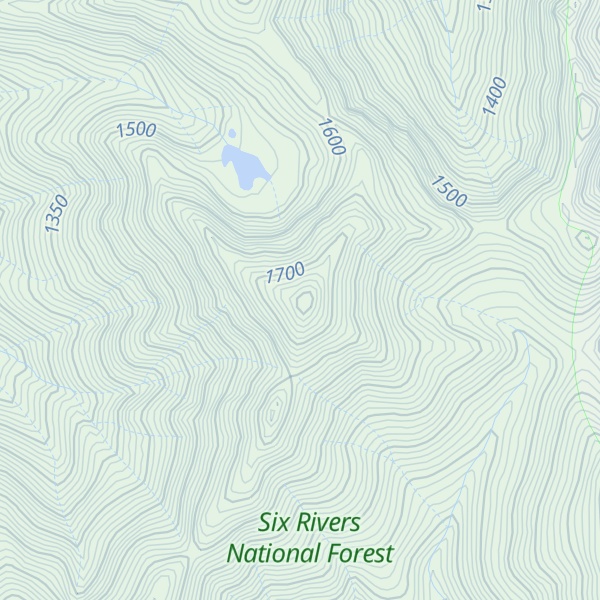 Map of Jedediah Mountain
